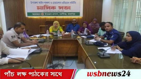 আইনশৃঙ্খলা মাসিক সভা অনুষ্ঠিত