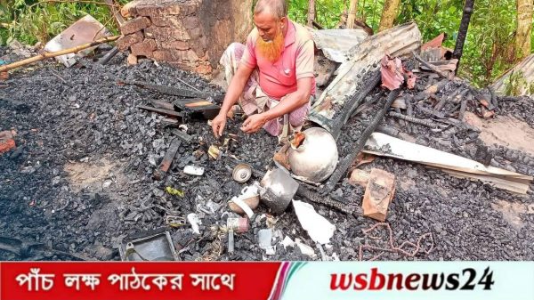 আগুনে পুড়লো চা দোকানীর স্বপ্ন